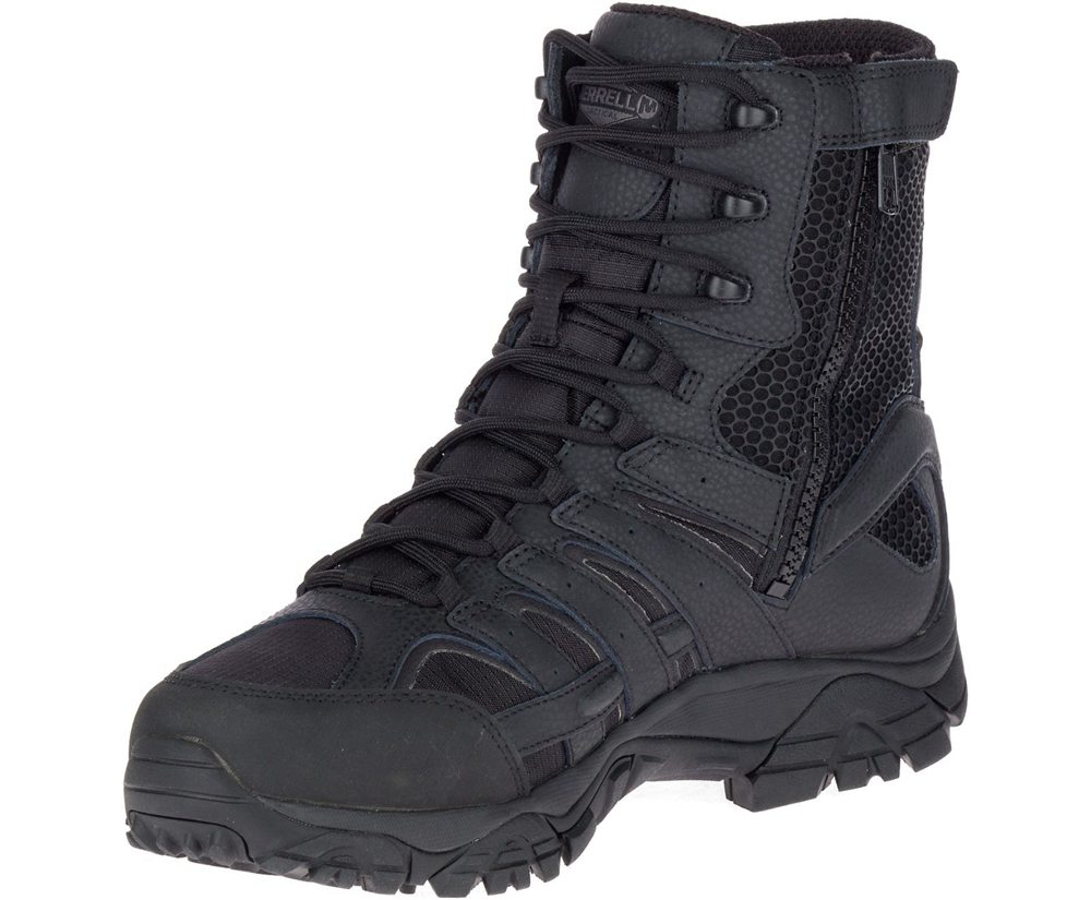 Merrell Boots Black - Moab 2 8\" Tactical Waterproof - Womens 74FHNVMEK